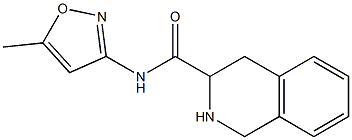 N-(5-methylisoxazol-3-yl)-1,2,3,4-tetrahydroisoquinoline-3-carboxamide Struktur