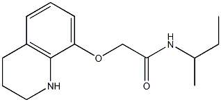 N-(butan-2-yl)-2-(1,2,3,4-tetrahydroquinolin-8-yloxy)acetamide Struktur