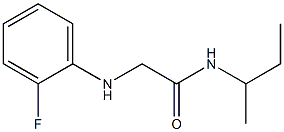 N-(butan-2-yl)-2-[(2-fluorophenyl)amino]acetamide Struktur