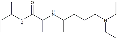 N-(butan-2-yl)-2-{[5-(diethylamino)pentan-2-yl]amino}propanamide Struktur