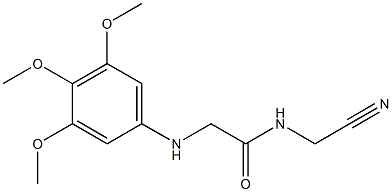 N-(cyanomethyl)-2-[(3,4,5-trimethoxyphenyl)amino]acetamide Struktur