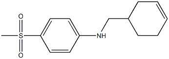 N-(cyclohex-3-en-1-ylmethyl)-4-methanesulfonylaniline Struktur