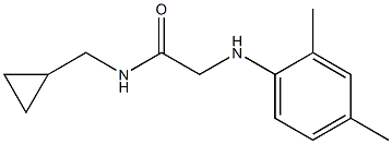 N-(cyclopropylmethyl)-2-[(2,4-dimethylphenyl)amino]acetamide Struktur