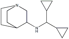 N-(dicyclopropylmethyl)-1-azabicyclo[2.2.2]octan-3-amine Struktur