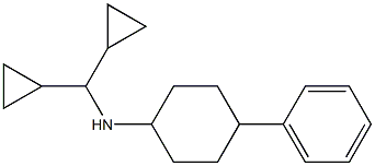 N-(dicyclopropylmethyl)-4-phenylcyclohexan-1-amine Struktur