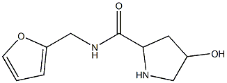 N-(furan-2-ylmethyl)-4-hydroxypyrrolidine-2-carboxamide Struktur