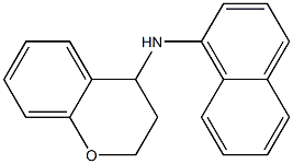 N-(naphthalen-1-yl)-3,4-dihydro-2H-1-benzopyran-4-amine Struktur