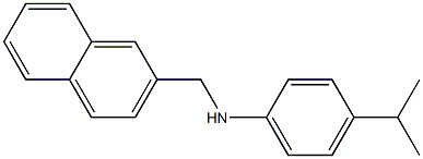 N-(naphthalen-2-ylmethyl)-4-(propan-2-yl)aniline Struktur