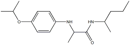 N-(pentan-2-yl)-2-{[4-(propan-2-yloxy)phenyl]amino}propanamide Struktur