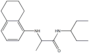 N-(pentan-3-yl)-2-(5,6,7,8-tetrahydronaphthalen-1-ylamino)propanamide Struktur