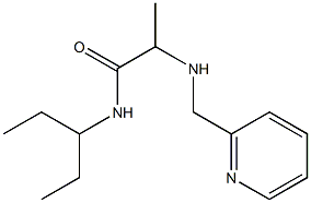 N-(pentan-3-yl)-2-[(pyridin-2-ylmethyl)amino]propanamide Struktur