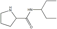 N-(pentan-3-yl)pyrrolidine-2-carboxamide Struktur