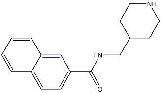 N-(piperidin-4-ylmethyl)naphthalene-2-carboxamide Struktur