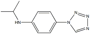 N-(propan-2-yl)-4-(1H-1,2,3,4-tetrazol-1-yl)aniline Struktur