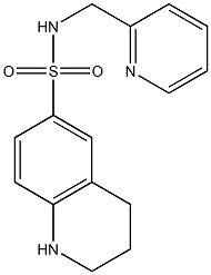 N-(pyridin-2-ylmethyl)-1,2,3,4-tetrahydroquinoline-6-sulfonamide Struktur