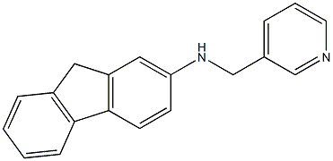 N-(pyridin-3-ylmethyl)-9H-fluoren-2-amine Struktur