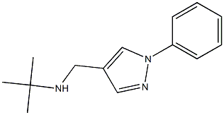 N-(tert-butyl)-N-[(1-phenyl-1H-pyrazol-4-yl)methyl]amine Struktur