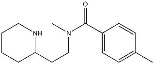 N,4-dimethyl-N-[2-(piperidin-2-yl)ethyl]benzamide Struktur