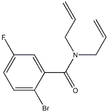 N,N-diallyl-2-bromo-5-fluorobenzamide Struktur