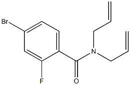 N,N-diallyl-4-bromo-2-fluorobenzamide Struktur