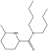 N,N-dibutyl-6-methylpiperidine-2-carboxamide Struktur