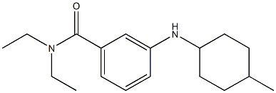 N,N-diethyl-3-[(4-methylcyclohexyl)amino]benzamide Struktur