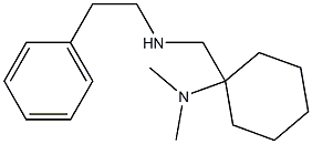 N,N-dimethyl-1-{[(2-phenylethyl)amino]methyl}cyclohexan-1-amine Struktur