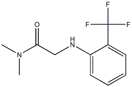 N,N-dimethyl-2-{[2-(trifluoromethyl)phenyl]amino}acetamide Struktur