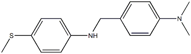 N,N-dimethyl-4-({[4-(methylsulfanyl)phenyl]amino}methyl)aniline Struktur