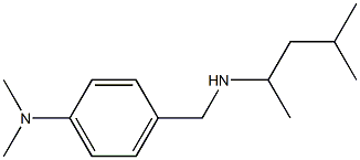 N,N-dimethyl-4-{[(4-methylpentan-2-yl)amino]methyl}aniline Struktur