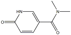 N,N-dimethyl-6-oxo-1,6-dihydropyridine-3-carboxamide Struktur