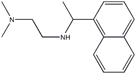 N,N-dimethyl-N'-[1-(1-naphthyl)ethyl]ethane-1,2-diamine Struktur