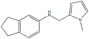 N-[(1-methyl-1H-pyrrol-2-yl)methyl]-2,3-dihydro-1H-inden-5-amine Struktur