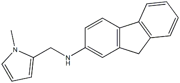 N-[(1-methyl-1H-pyrrol-2-yl)methyl]-9H-fluoren-2-amine Struktur