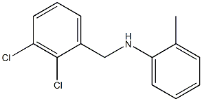 N-[(2,3-dichlorophenyl)methyl]-2-methylaniline Struktur