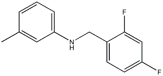 N-[(2,4-difluorophenyl)methyl]-3-methylaniline Struktur