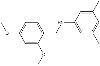 N-[(2,4-dimethoxyphenyl)methyl]-3,5-dimethylaniline Struktur