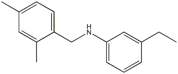 N-[(2,4-dimethylphenyl)methyl]-3-ethylaniline Struktur