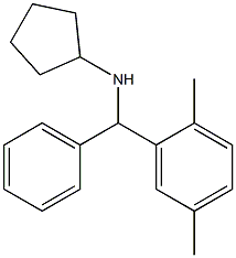 N-[(2,5-dimethylphenyl)(phenyl)methyl]cyclopentanamine Struktur