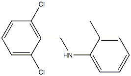 N-[(2,6-dichlorophenyl)methyl]-2-methylaniline Struktur