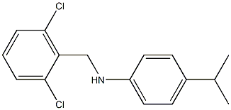 N-[(2,6-dichlorophenyl)methyl]-4-(propan-2-yl)aniline Struktur