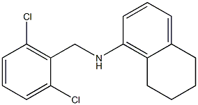 N-[(2,6-dichlorophenyl)methyl]-5,6,7,8-tetrahydronaphthalen-1-amine Struktur