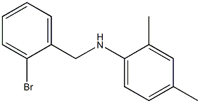 N-[(2-bromophenyl)methyl]-2,4-dimethylaniline Struktur