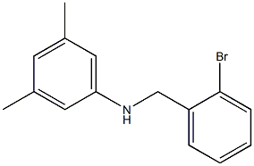 N-[(2-bromophenyl)methyl]-3,5-dimethylaniline Struktur