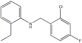 N-[(2-chloro-4-fluorophenyl)methyl]-2-ethylaniline Struktur