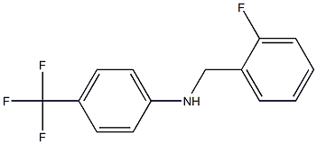 N-[(2-fluorophenyl)methyl]-4-(trifluoromethyl)aniline Struktur