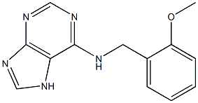 N-[(2-methoxyphenyl)methyl]-7H-purin-6-amine Struktur