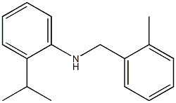 N-[(2-methylphenyl)methyl]-2-(propan-2-yl)aniline Struktur