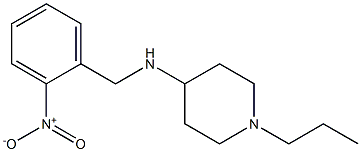 N-[(2-nitrophenyl)methyl]-1-propylpiperidin-4-amine Struktur