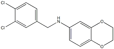 N-[(3,4-dichlorophenyl)methyl]-2,3-dihydro-1,4-benzodioxin-6-amine Struktur